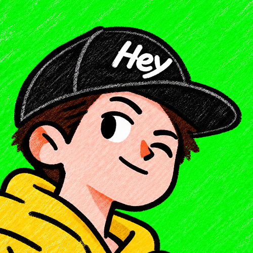 모자를 쓴 heyyystudios 캐릭터